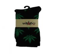 1.99 BLACK AND GREEN WEED SOCKS  