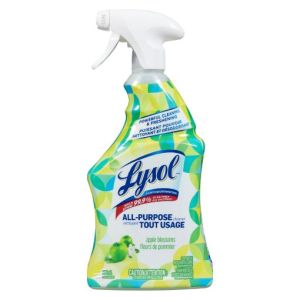 4.99 LYSOL DISINFECTING SPRAY ALL PURPOSE CLEANER APPLE BLOSSOMS 650 ML