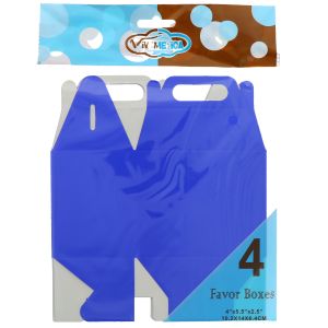 ROYAL BLUE FAVOR BOX 4 PACK  