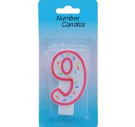 NUMERAL 9 BIRTHDAY CANDLE  