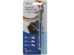 Gold Glass and Porcelain Marker  