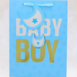 BLUE BABY BOY SMALL GIFT BAG  