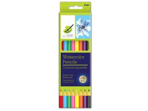 1.99 WATERCOLOR PENCILS 8 PACK  
