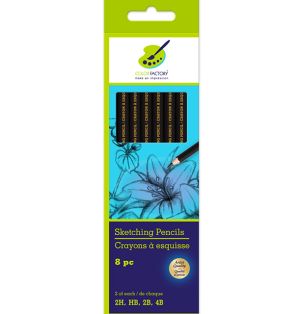 SKETCHING PENCILS 8 PACK  
