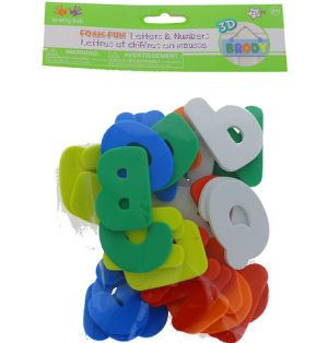 2.99 FOAM FUN LETTERS AND NUMBERS 3D 36 PACK  