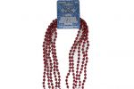 RED 5 PACK DISCO BEADS 32 INCH  