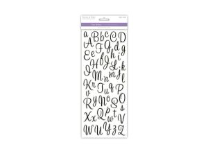 1.99 LETTERS BLACK CURSIVE PAPER CRAFT STICKER  