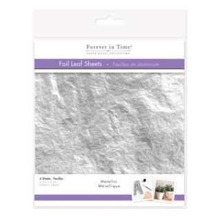 1.99 SILVER METALLIC FOIL LEAF SHEETS  