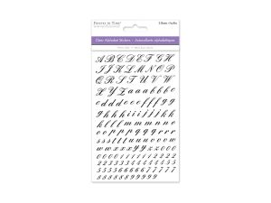 1.99 SCRIPT PAPER CRAFT STICKER MINI FONTS  