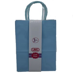 LIGHT BLUE CRAFT BAG 3 PK  