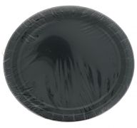 Black 7 Inch Dessert Plates 20 Count  