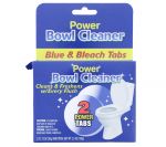 POWER BOWL CLEANER BLUE AND BLEACH 2 TABS  