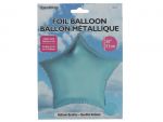 Light Blue Star Shape Foil Mylar Balloon