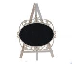 BLACK BOARD EASEL OVAL  