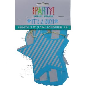 ITS A BOY BANNER 5 FT  