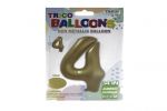GOLD #4 34 INCH NON METALLIC BALLOON  