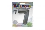 SILVER #7 34 INCH NON METALLIC BALLOON