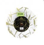12.99 GOLD DINNER PLATES 20 PACK