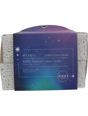 3.99 SPA SAVY NATURAL COTTON SWABS 2 X 500 COUNT