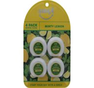 2.99 MINTY LEMON DENTAL FLOSS 4 PACK