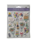 1.99 PAPER CRAFT STICKER ADULT BIRTHDAY