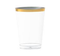 9.99 GOLD RIM CUPS 10 OZ 50 CUPS