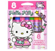 2.99 HELLO KITTY WASHABLE JUMBO MARKERS 8 PACK