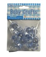 TEDDY BEAR 6PK 3CM BLUE