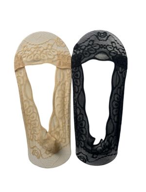 LADIES LAC LOW CUT FOOTIE SOCKS