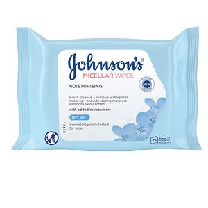 2.99 JOHNSONS MOISTURISING MICELLAR WIPES 25 PACK
