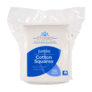 1.99 JUMBO COTTON SQUARES 50 COUNT