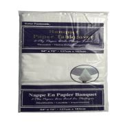 1.99 WHITE PAPER TABLECOVER 54 X 72 INCH