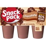 1.99 SNACK PACK CHOCOLATE PUDDING 6 PACK 5.5 OZ 