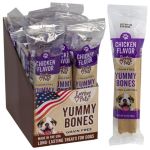 1.99 CHICKEN FLAVOR YUMMY BONES LONG LASTING 2.8 OZ
