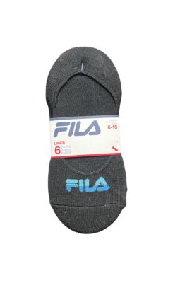 4.99 FILS LINER SOCKS 6 PAIRS SIZE 6-10 