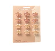 4.99 12 PIECE MINI HAIR CLIP SET
