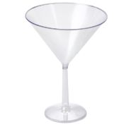 3.99 JUMBO PLASTIC MARTINI GLASS 25 OZ