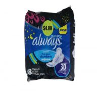 4.99 ALWAYS PAD 8 PACK
