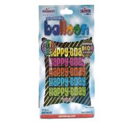 HAPPY BIRTHDAY NON LATEX BALLOON NEON 