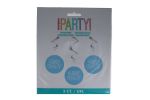 BLUE BABY SHOWER HANGING SWIRLS 3 CT  