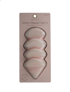 4 PIECE TRIANGLE PUFF SET 